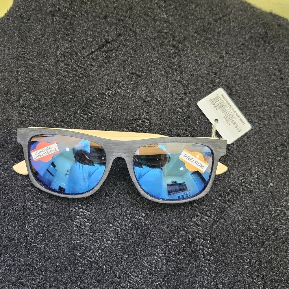 Stylish Black and Blue Sunglasses